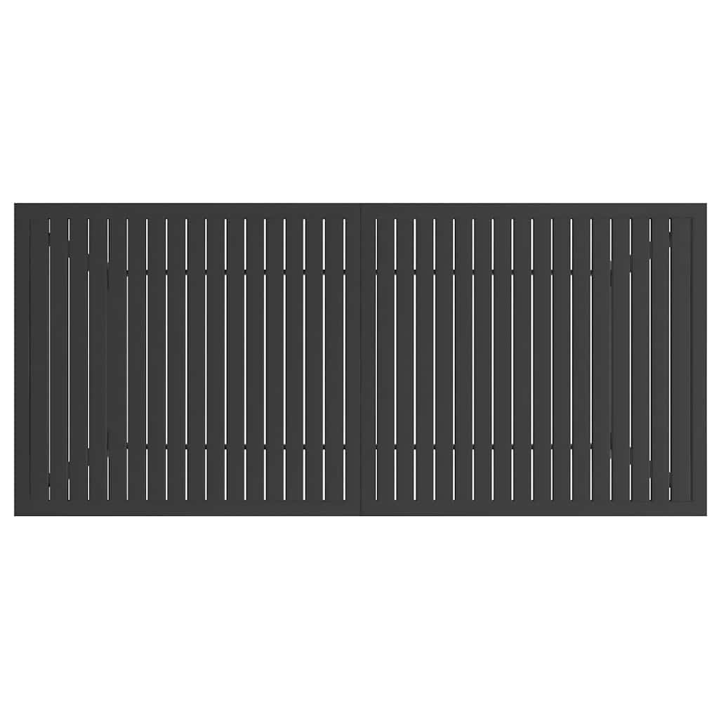312170 vidaXL Garden Table Anthracite 190x80x72 cm Steel