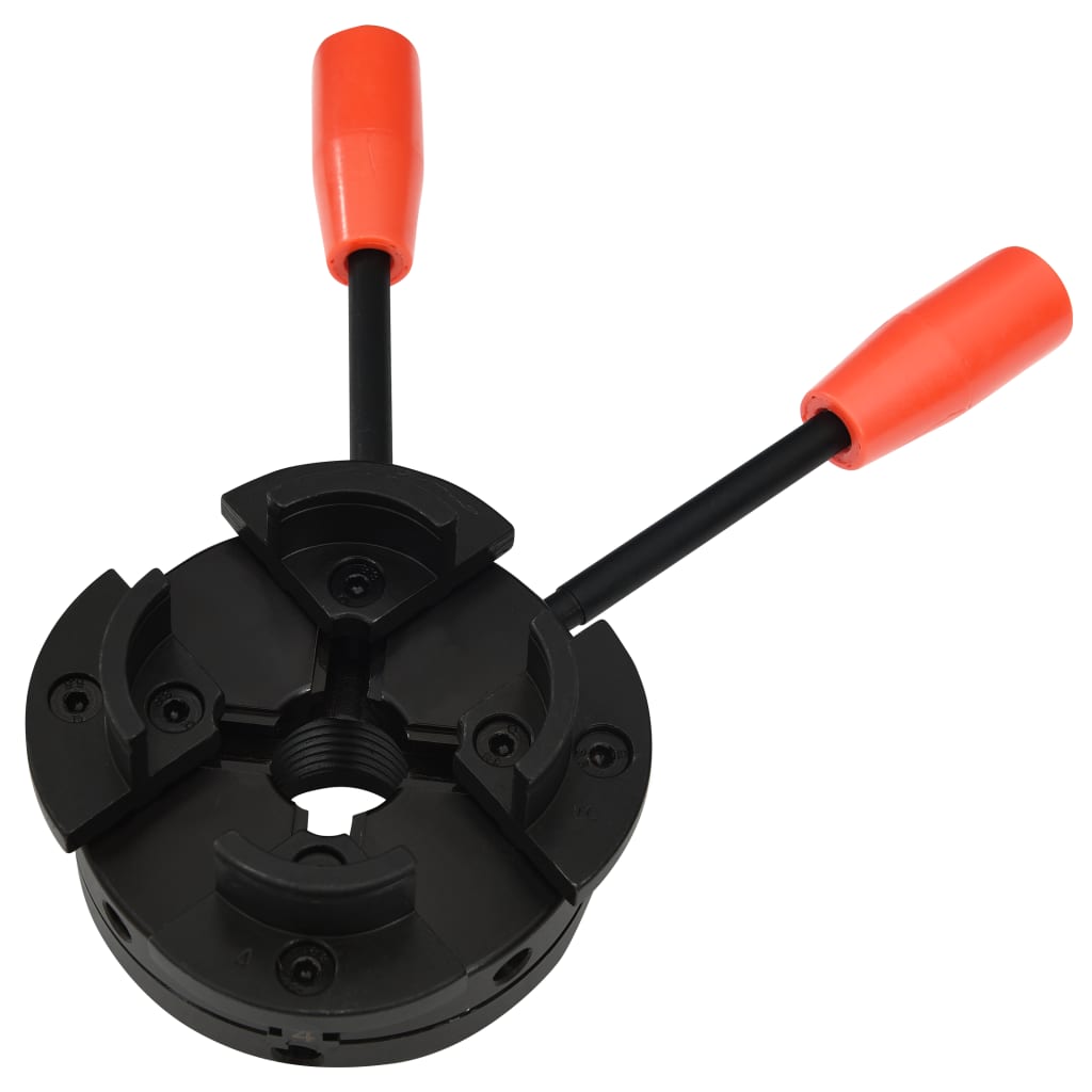 vidaXL 4 Jaw Wood Chuck with M33 Connection Steel 100 mm