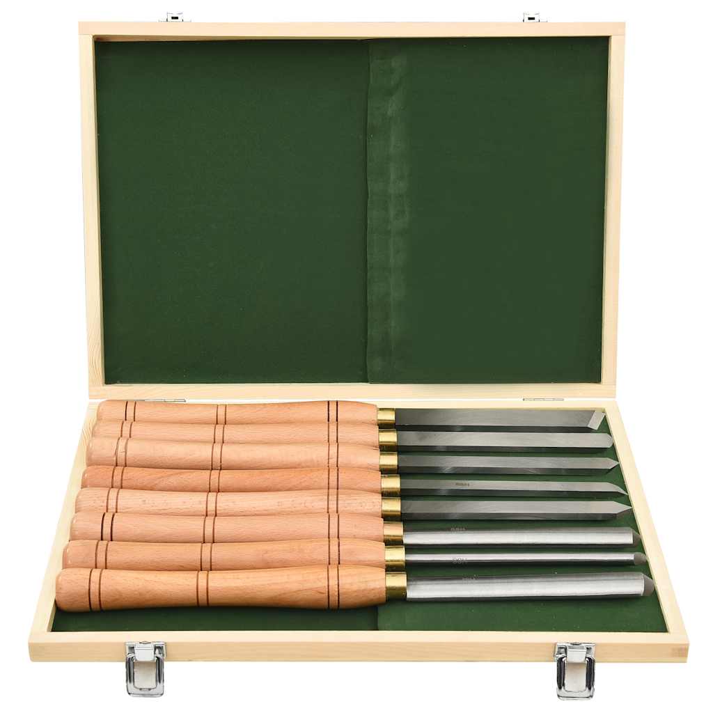 8 Piece Turning Tool Set HSS