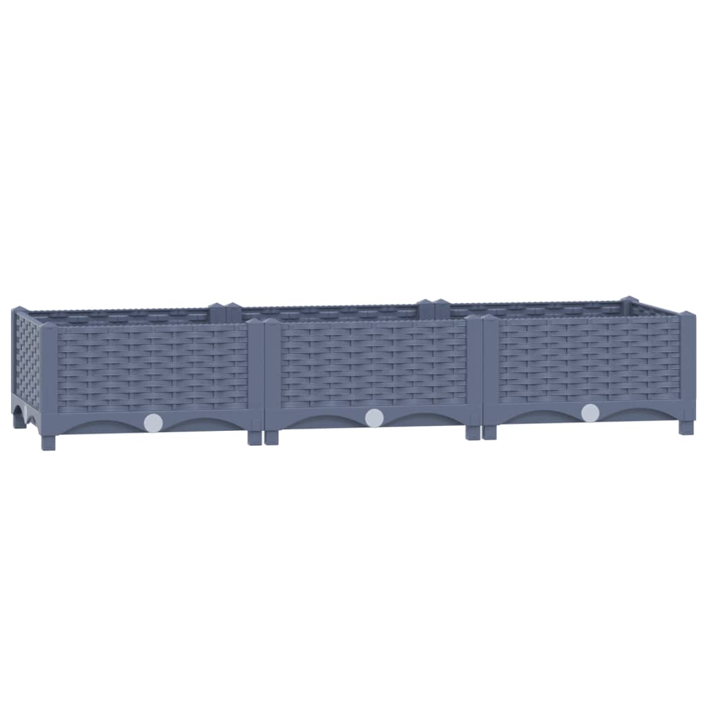 vidaXL Raised Bed 120x40x23 cm Polypropylene