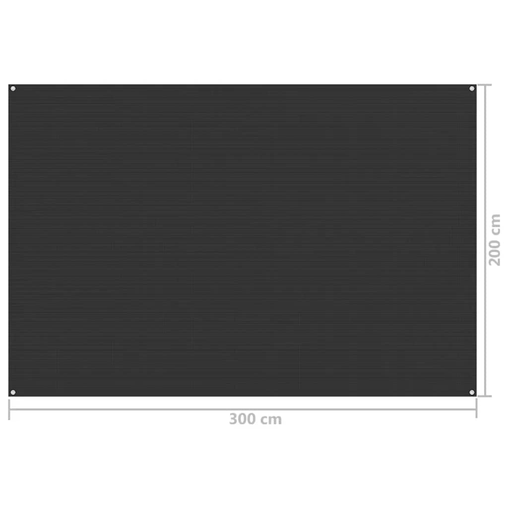 vidaXL Tent Carpet 200x300 cm Anthracite