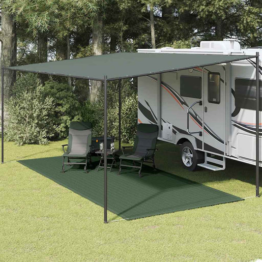 Tent Carpet 250x550 cm Dark Green HDPE