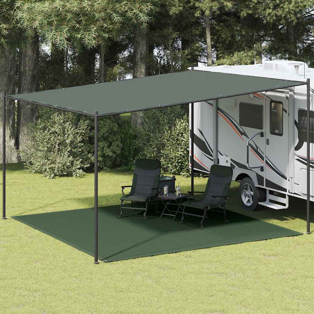 Tent Carpet 400x400 cm Dark Green HDPE