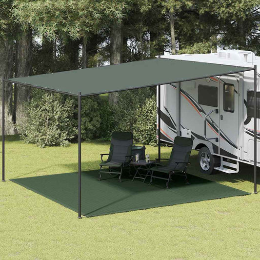Tent Carpet 400x400 cm Dark Green HDPE