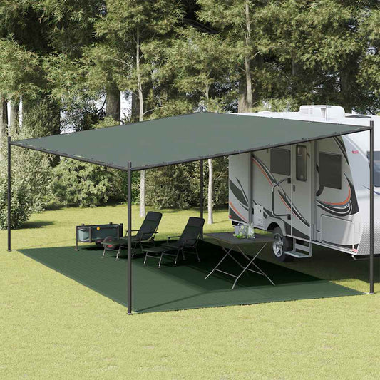 Tent Carpet 400x700 cm Dark Green HDPE