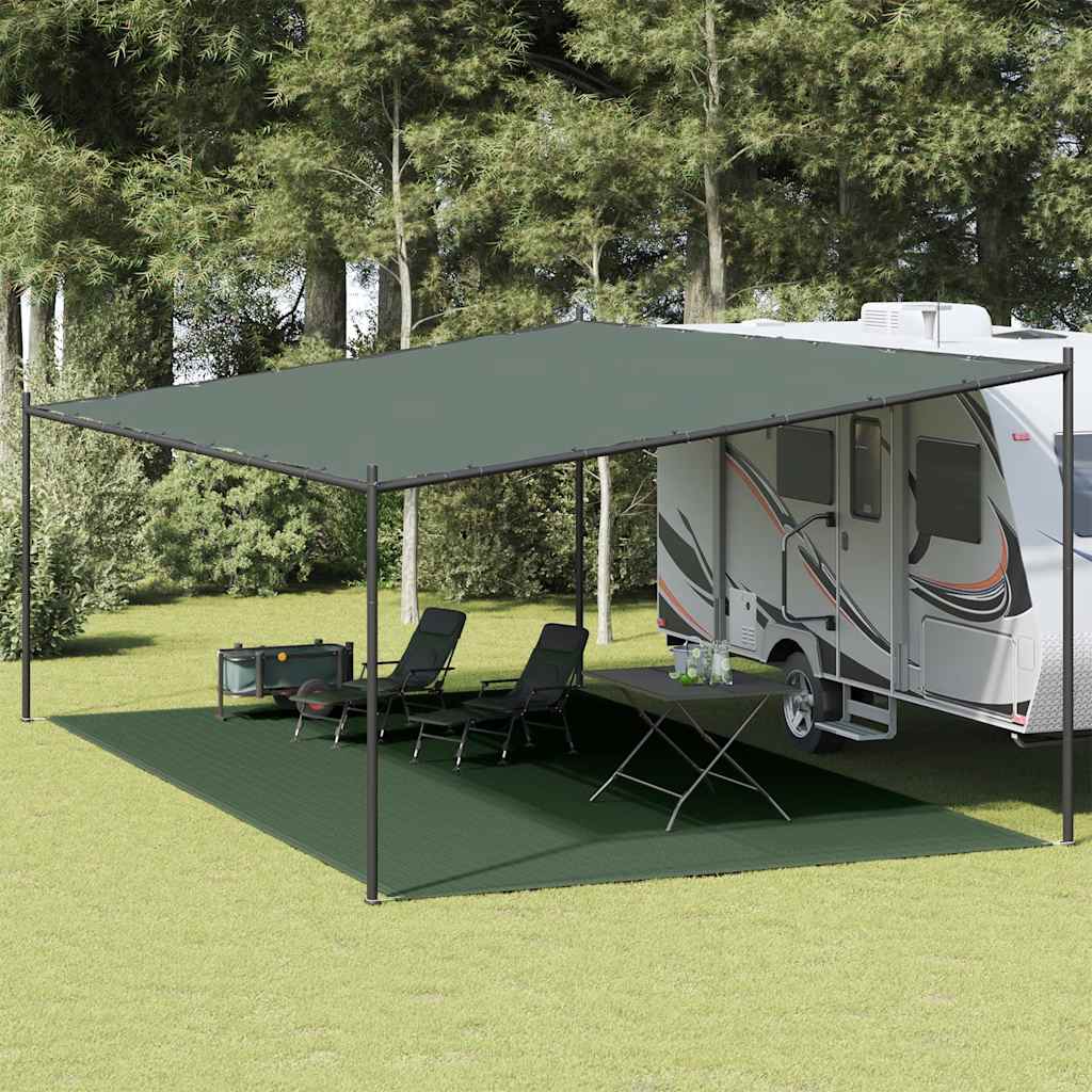 Tent Carpet 400x800 cm Dark Green HDPE