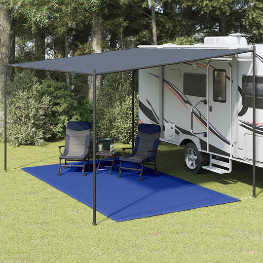 Tent Carpet 200x400 cm Blue HDPE