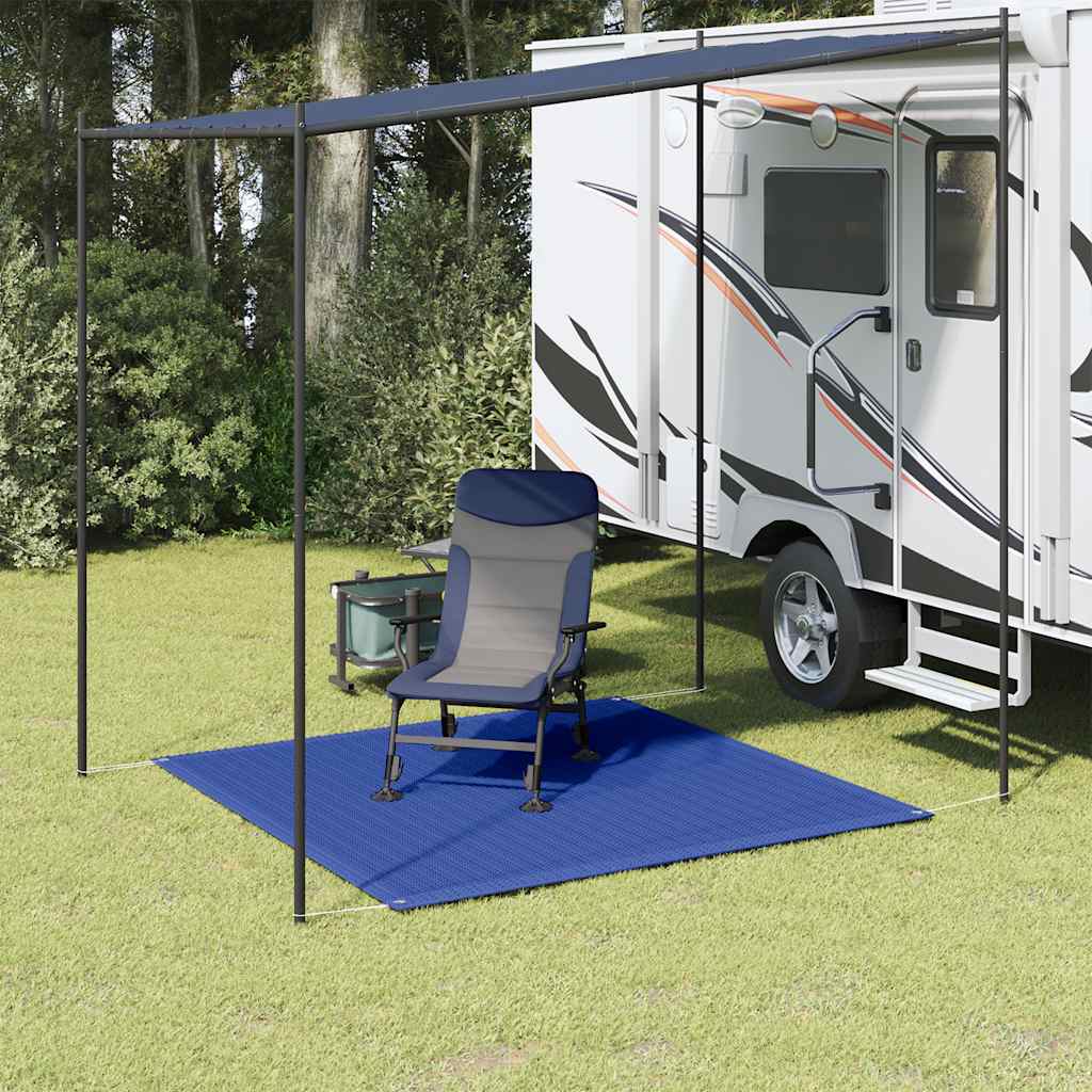Tent Carpet 250x250 cm Blue HDPE