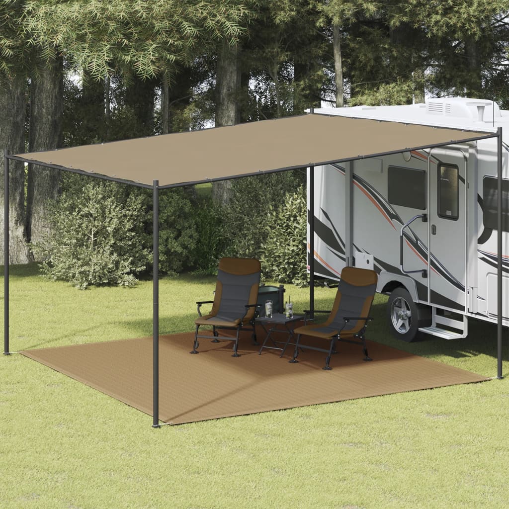 vidaXL Tent Carpet 400x400 cm Taupe