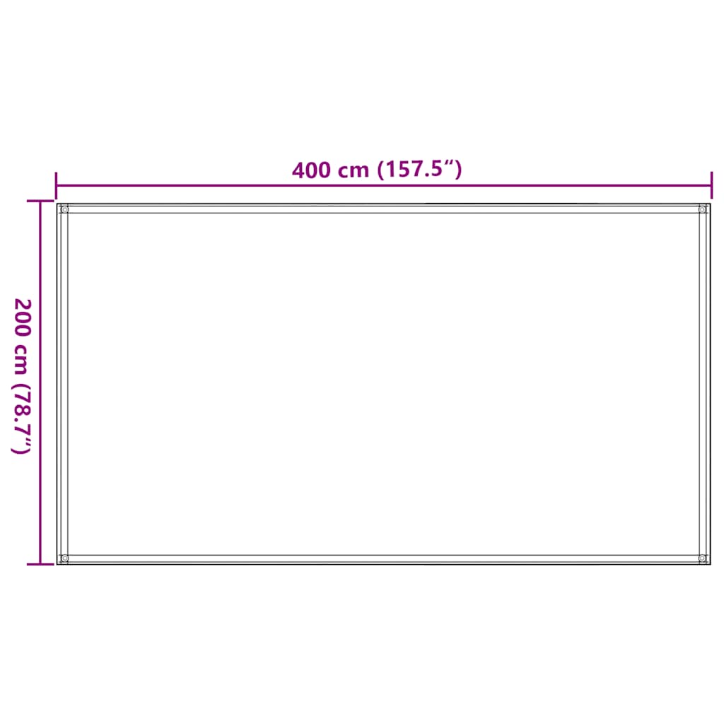 Tent Carpet 200x400 cm Beige
