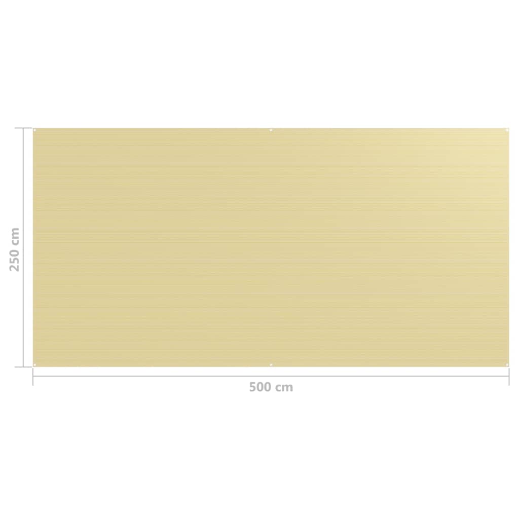 vidaXL Tent Carpet 250x500 cm Beige