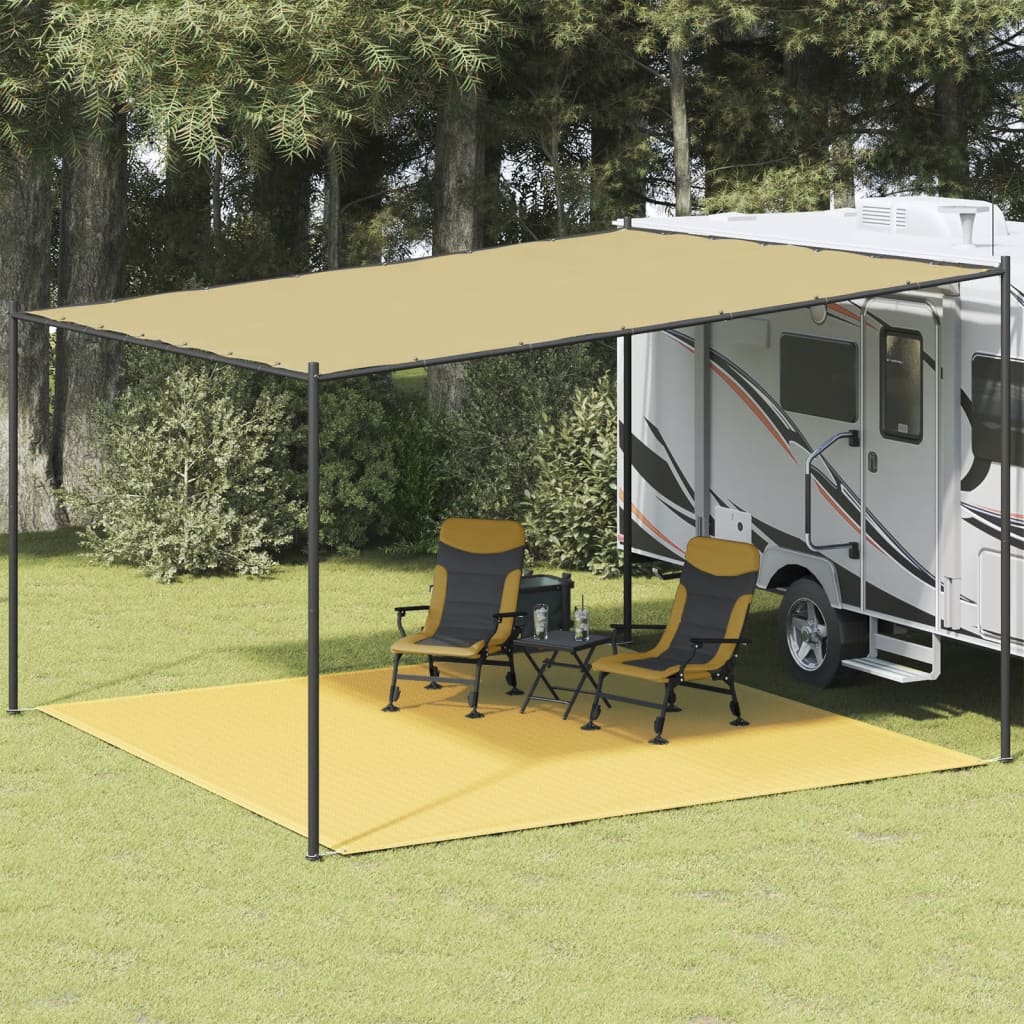 vidaXL Tent Carpet 400x400 cm Beige