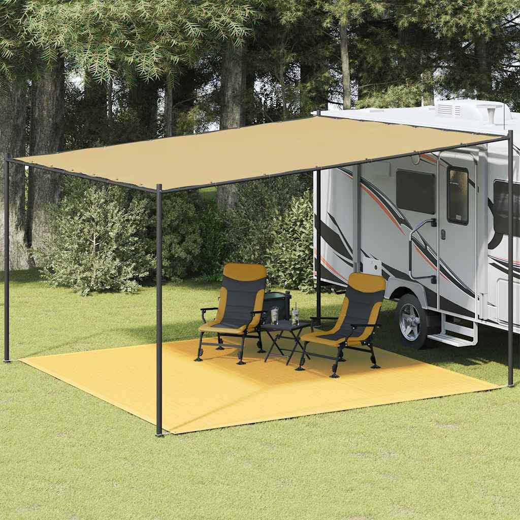 310771 vidaXL Tent Carpet 400x400 cm Beige