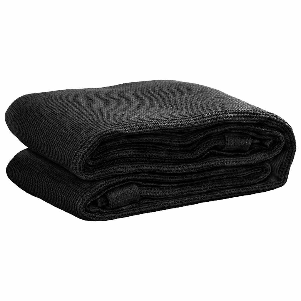 Tent Carpet 400x700 cm Black HDPE