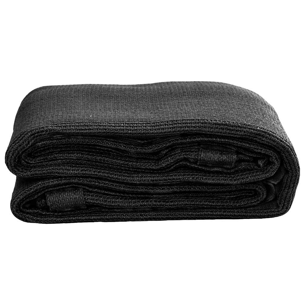 Tent Carpet 400x700 cm Black HDPE