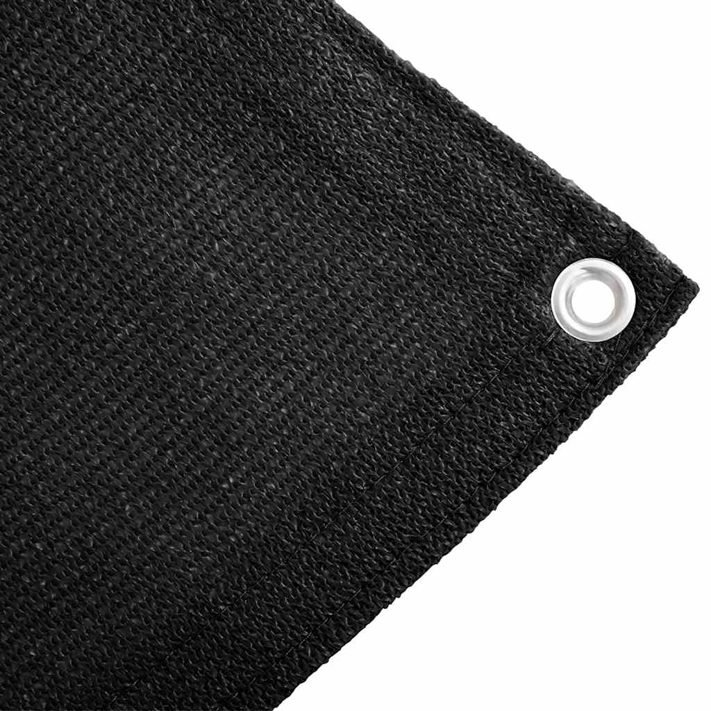 Tent Carpet 400x700 cm Black HDPE