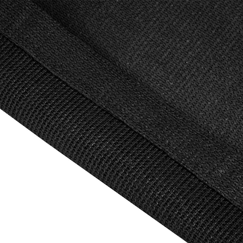 Tent Carpet 400x700 cm Black HDPE