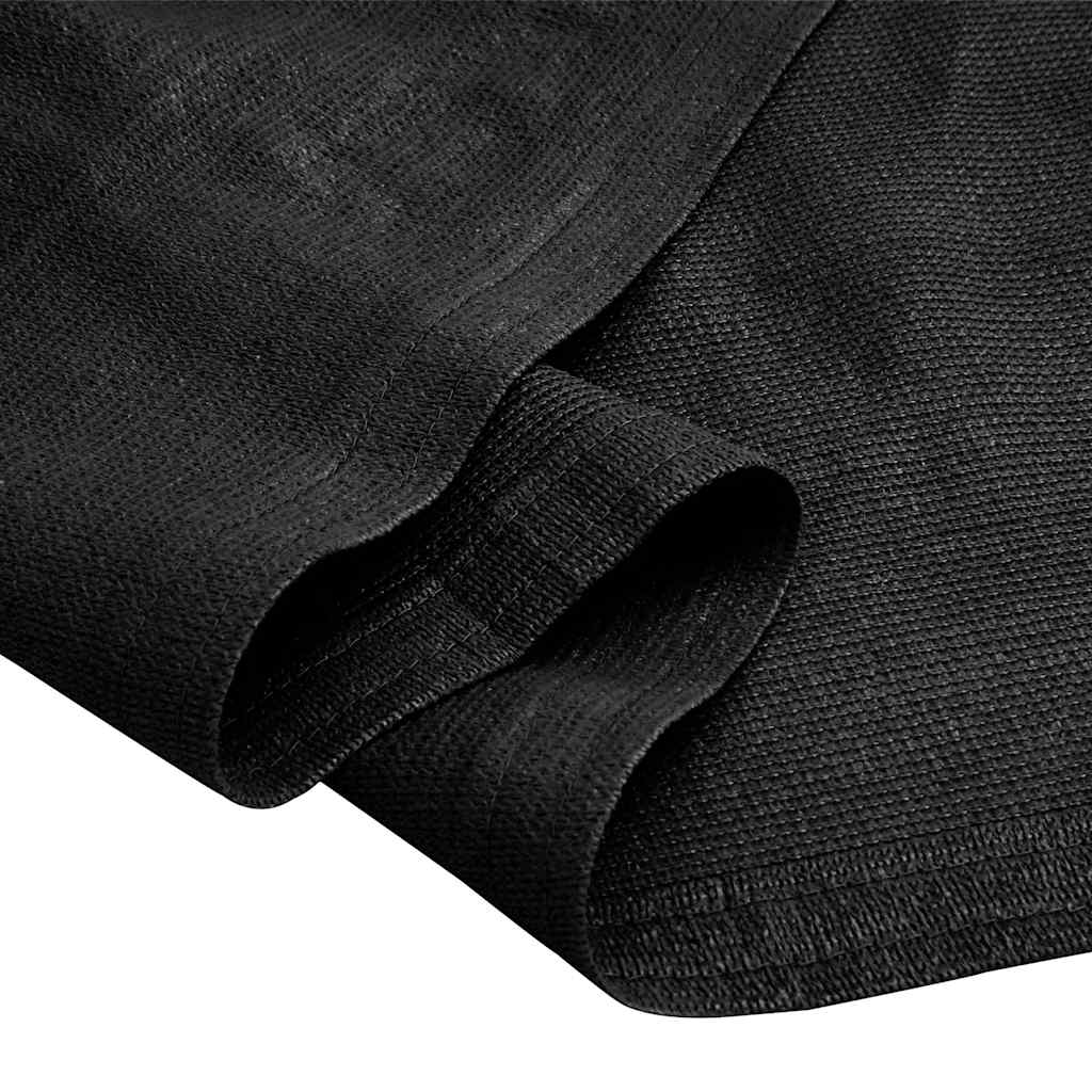 Tent Carpet 400x700 cm Black HDPE