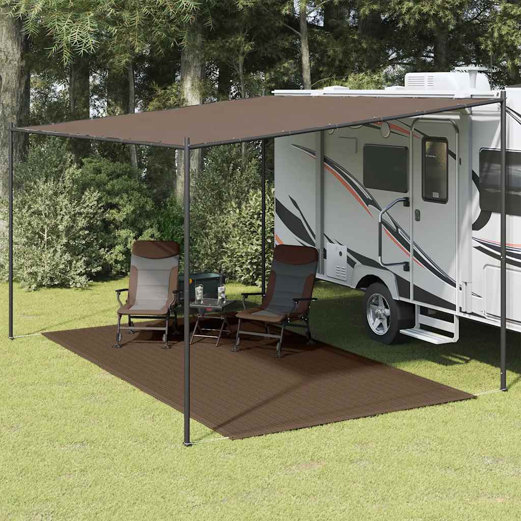 Tent Carpet 200x400 cm Brown
