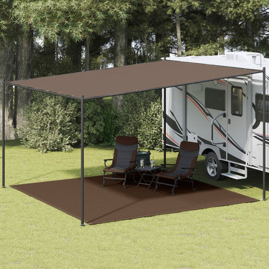 vidaXL Tent Carpet 400x400 cm Brown