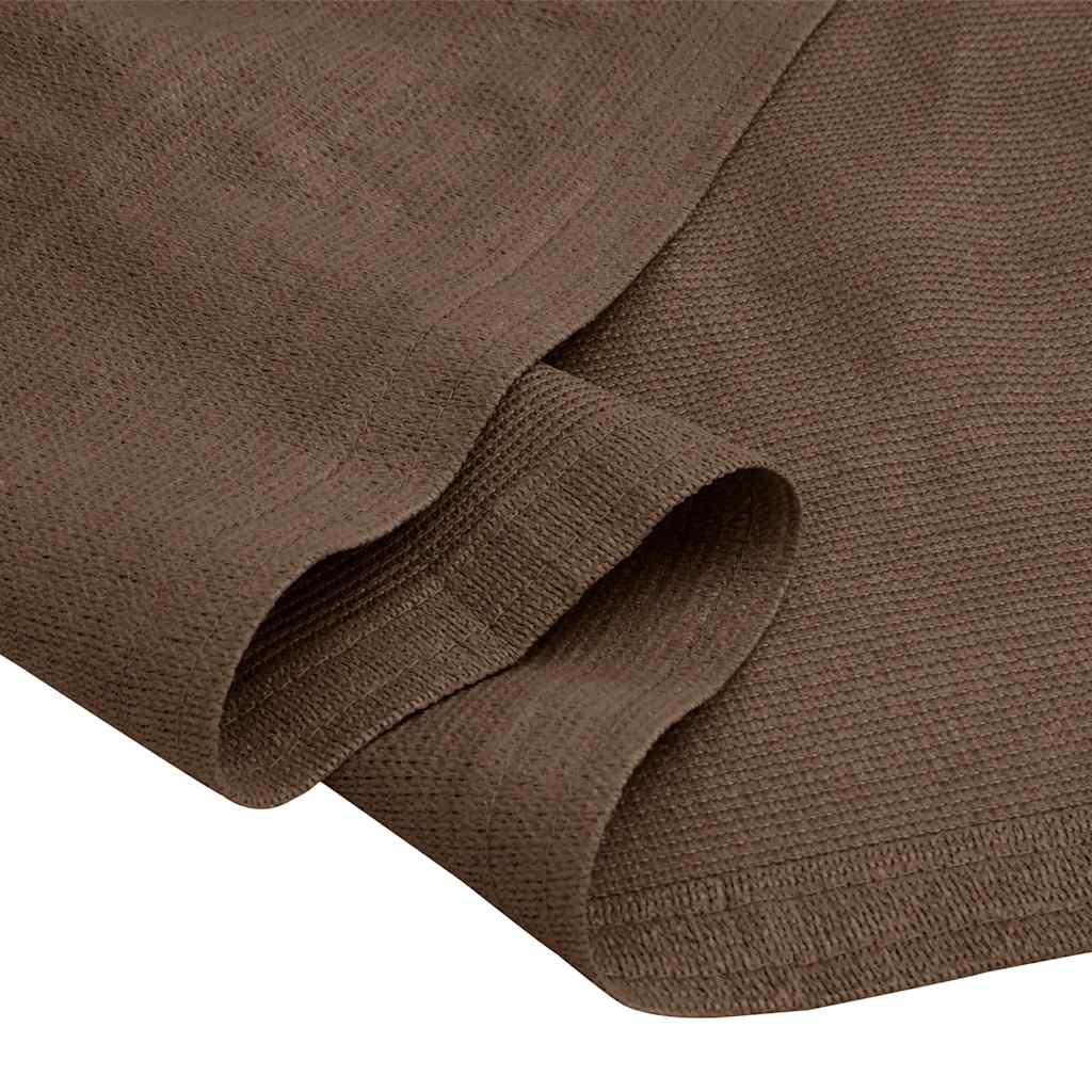 Tent Carpet 400x800 cm Brown HDPE