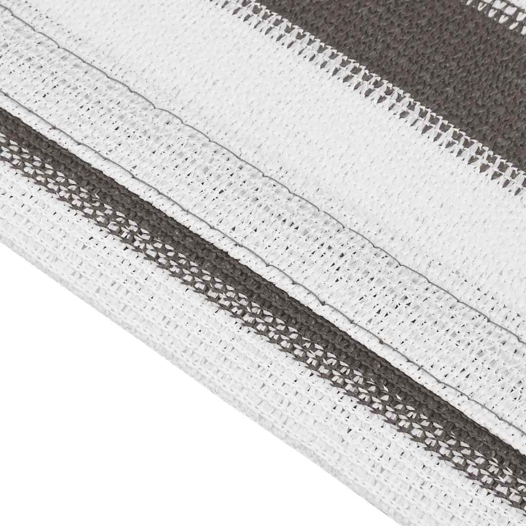 Tent Carpet 200x200 cm Anthracite and White