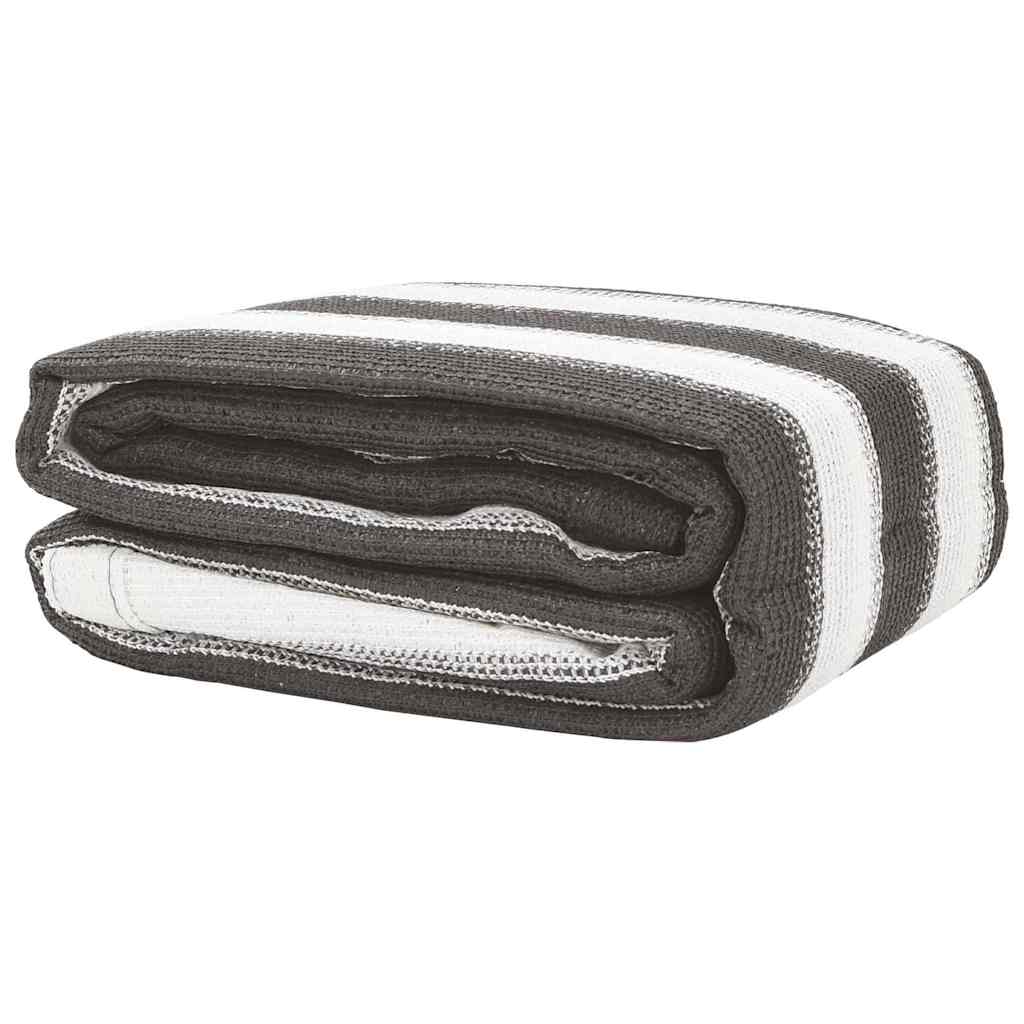 Tent Carpet 250x400 cm Anthracite and White