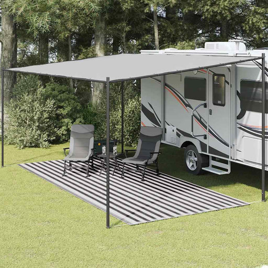 Tent Carpet 250x550 cm Anthracite and White