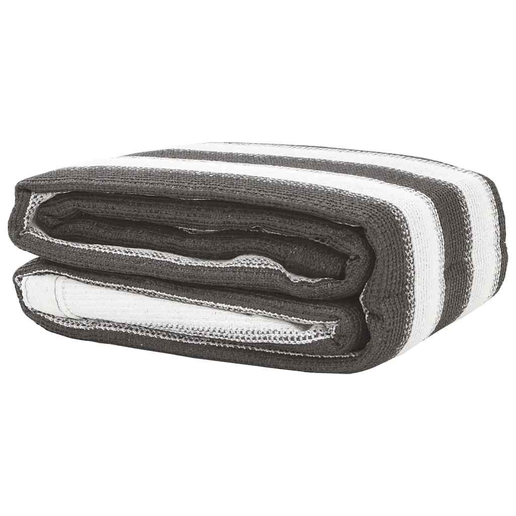 Tent Carpet 300x500 cm Anthracite and White