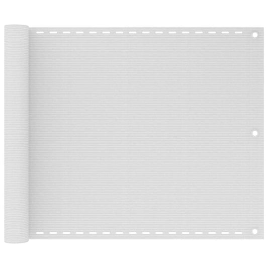 Balcony Screen White 75x300 cm HDPE