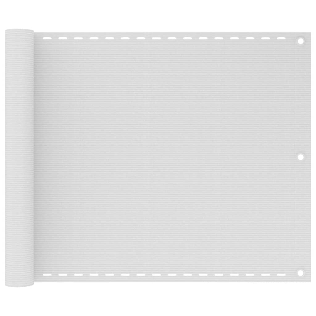 Balcony Screen White 75x500 cm HDPE