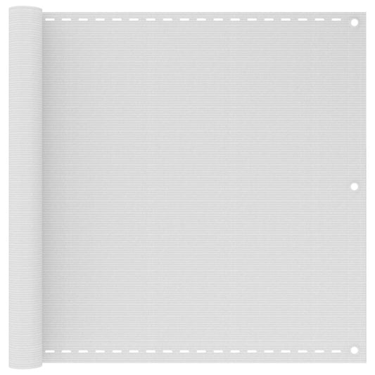 Balcony Screen White 90x300 cm HDPE