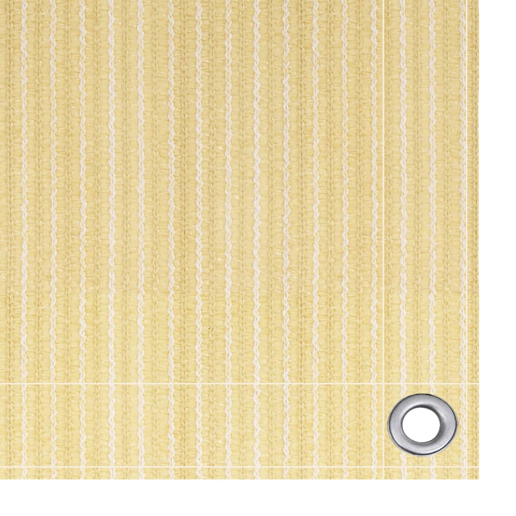 Balcony Screen Beige 75x600 cm HDPE