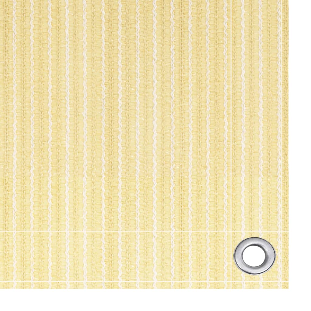 Balcony Screen Beige 90x500 cm HDPE