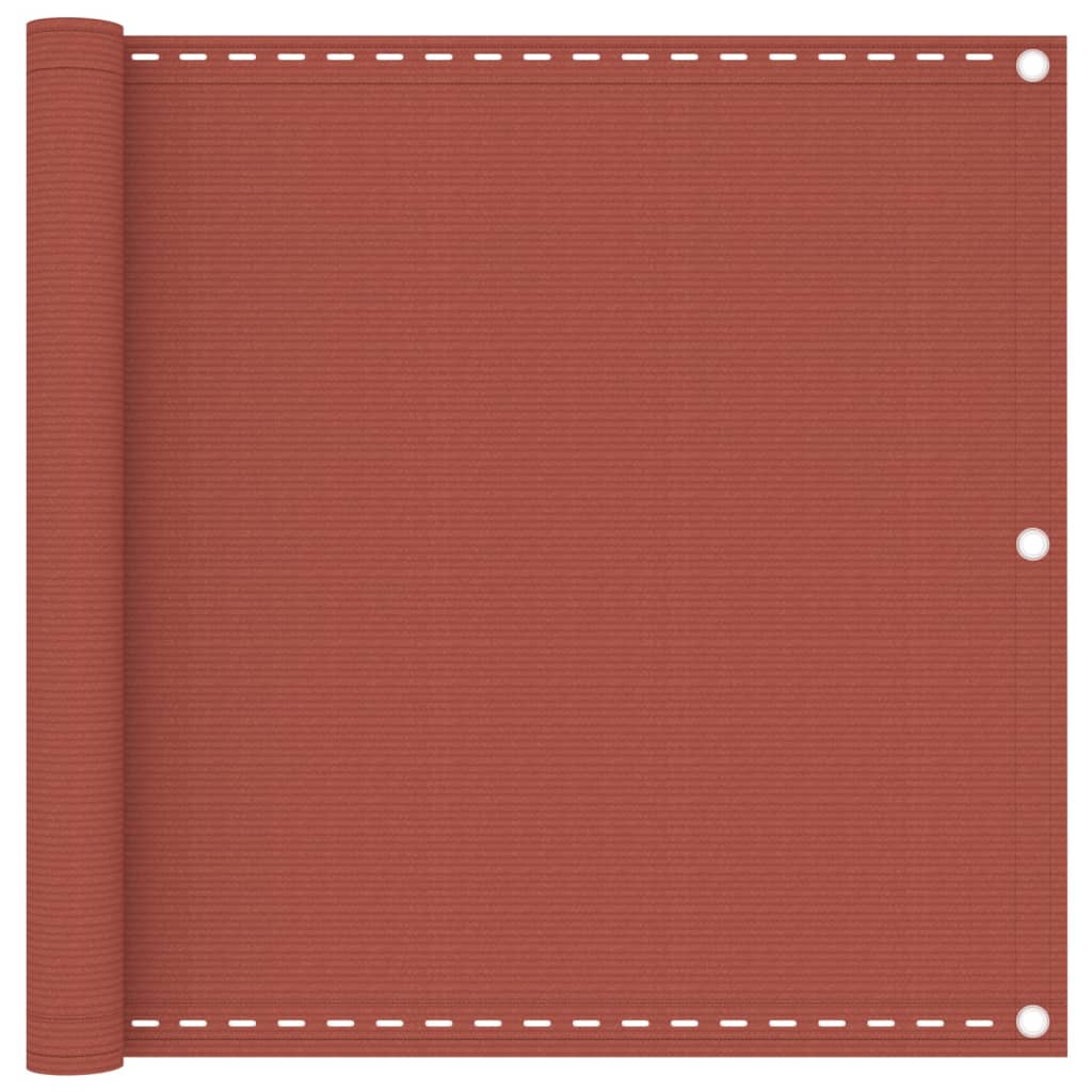 Balcony Screen Terracotta 90x500 cm HDPE