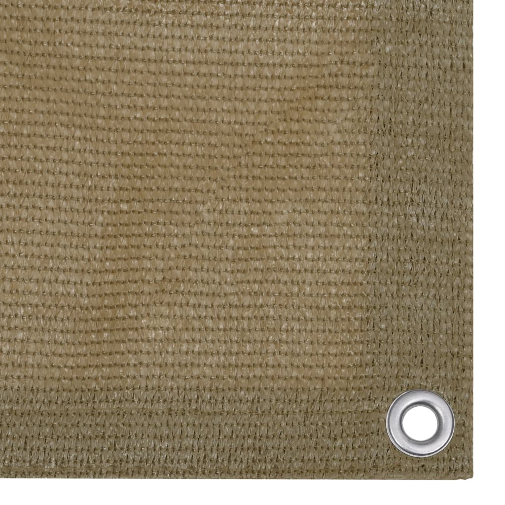 Balcony Screen Taupe 75x600 cm HDPE