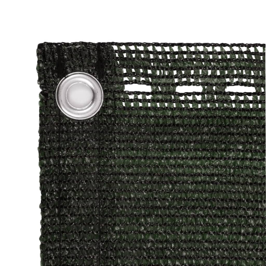 Balcony Screen Dark Green 75x500 cm HDPE