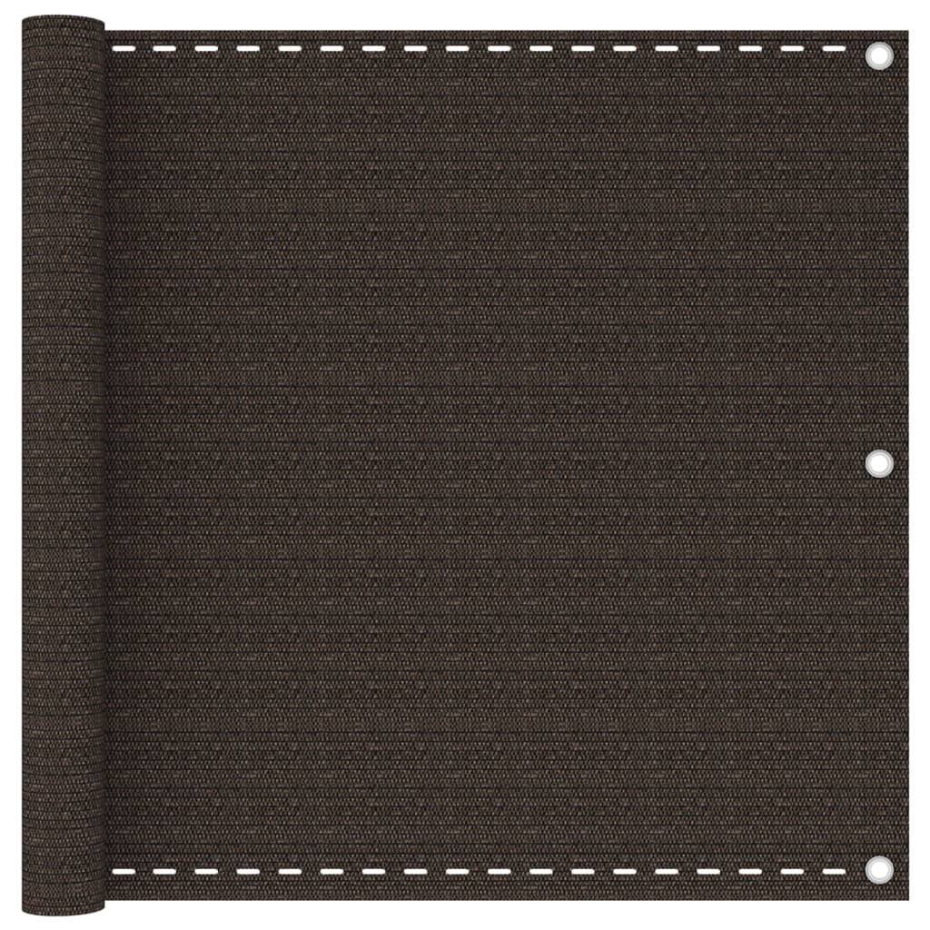 Balcony Screen Brown 90x300 cm HDPE