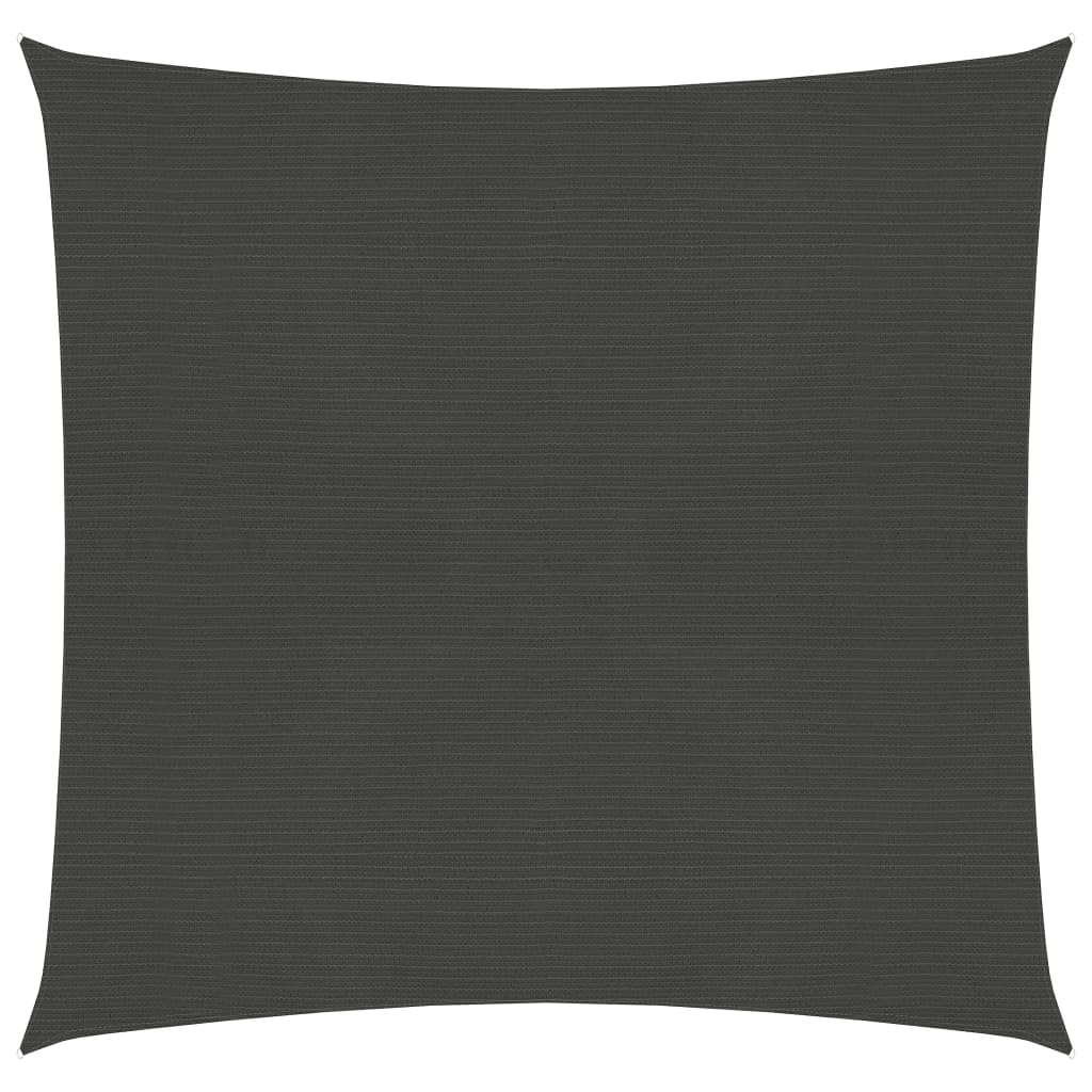 Voile d'ombrage 160 g/m² Anthracite 3x3 m PEHD