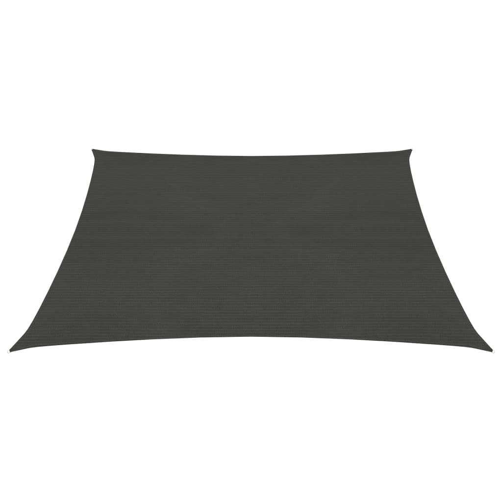 Voile d'ombrage 160 g/m² Anthracite 3x3 m PEHD