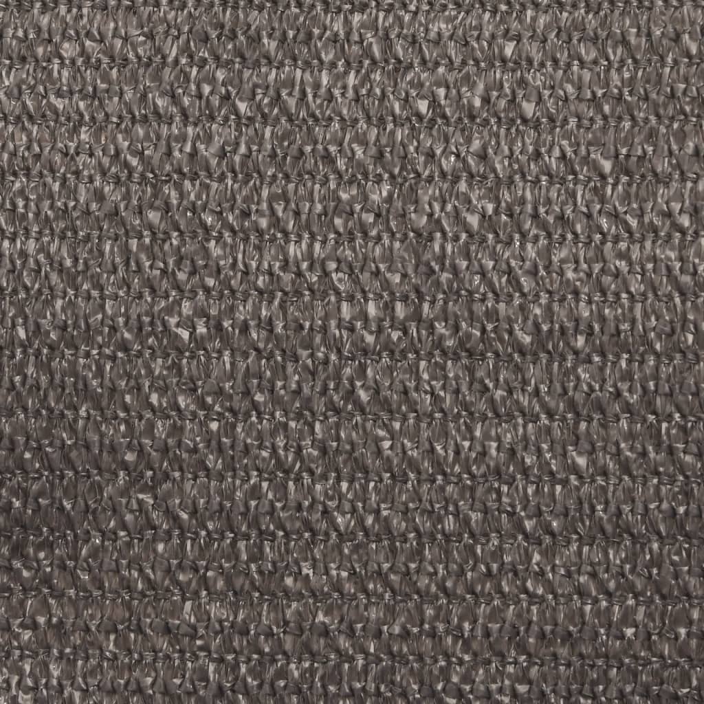 Voile d'ombrage 160 g/m² Anthracite 3x3 m PEHD