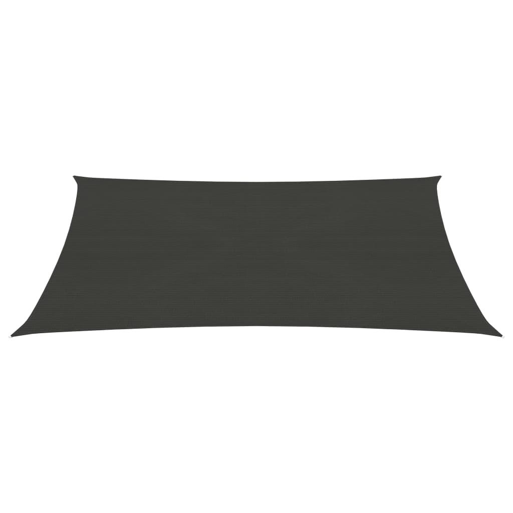 vidaXL Sunshade Sail 160 g/m² Anthracite 2.5x3.5 m HDPE