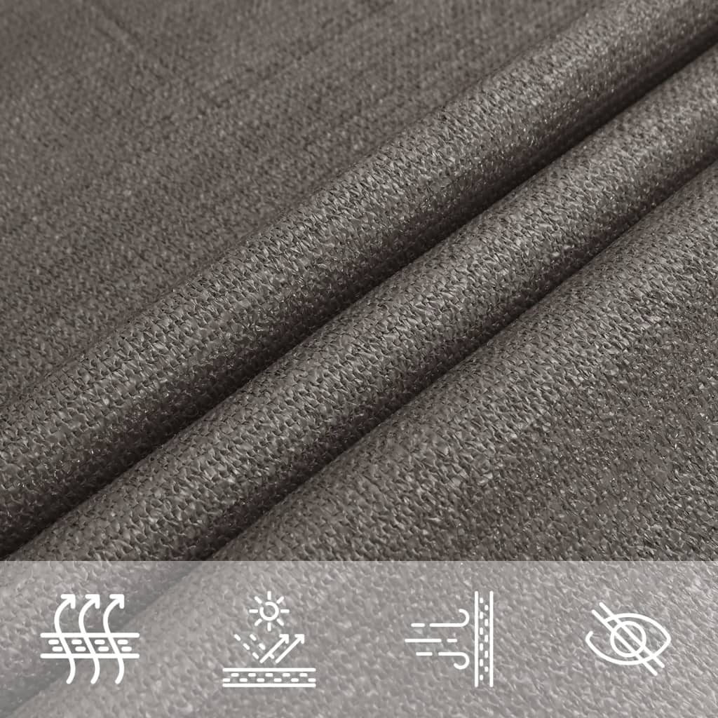 Sunshade Sail 160 g/m² Anthracite 3x4.5 m HDPE