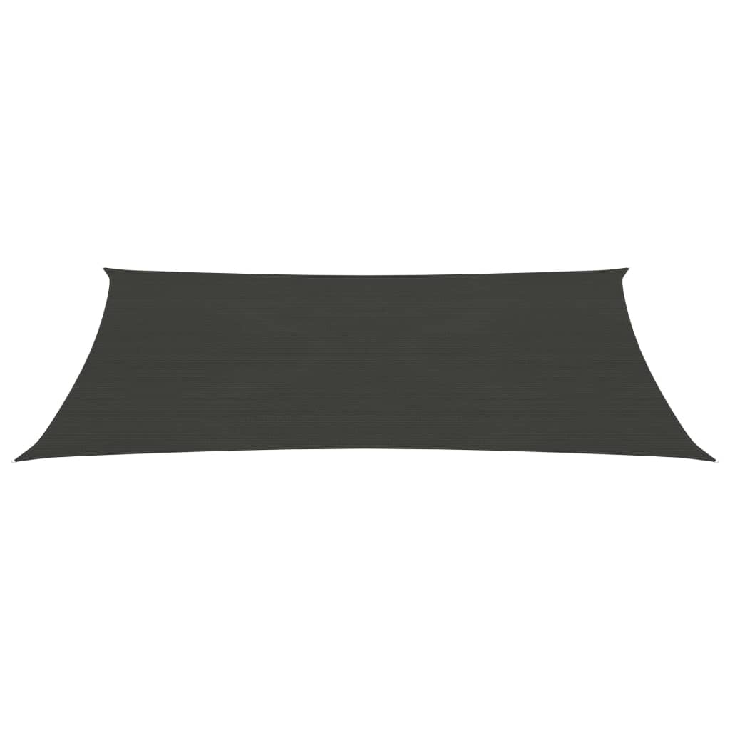 Voile d'ombrage 160 g/m² Anthracite 3,5x5 m PEHD