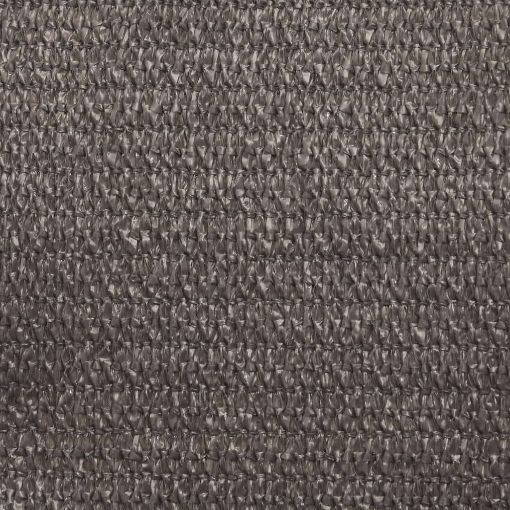 Voile d'ombrage 160 g/m² Anthracite 3x3x4,2 m PEHD