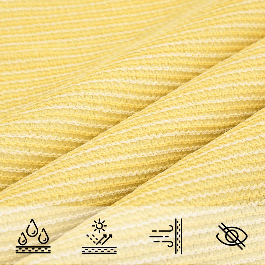 Sunshade Sail 160 g/m² Beige 2.5x3 m HDPE