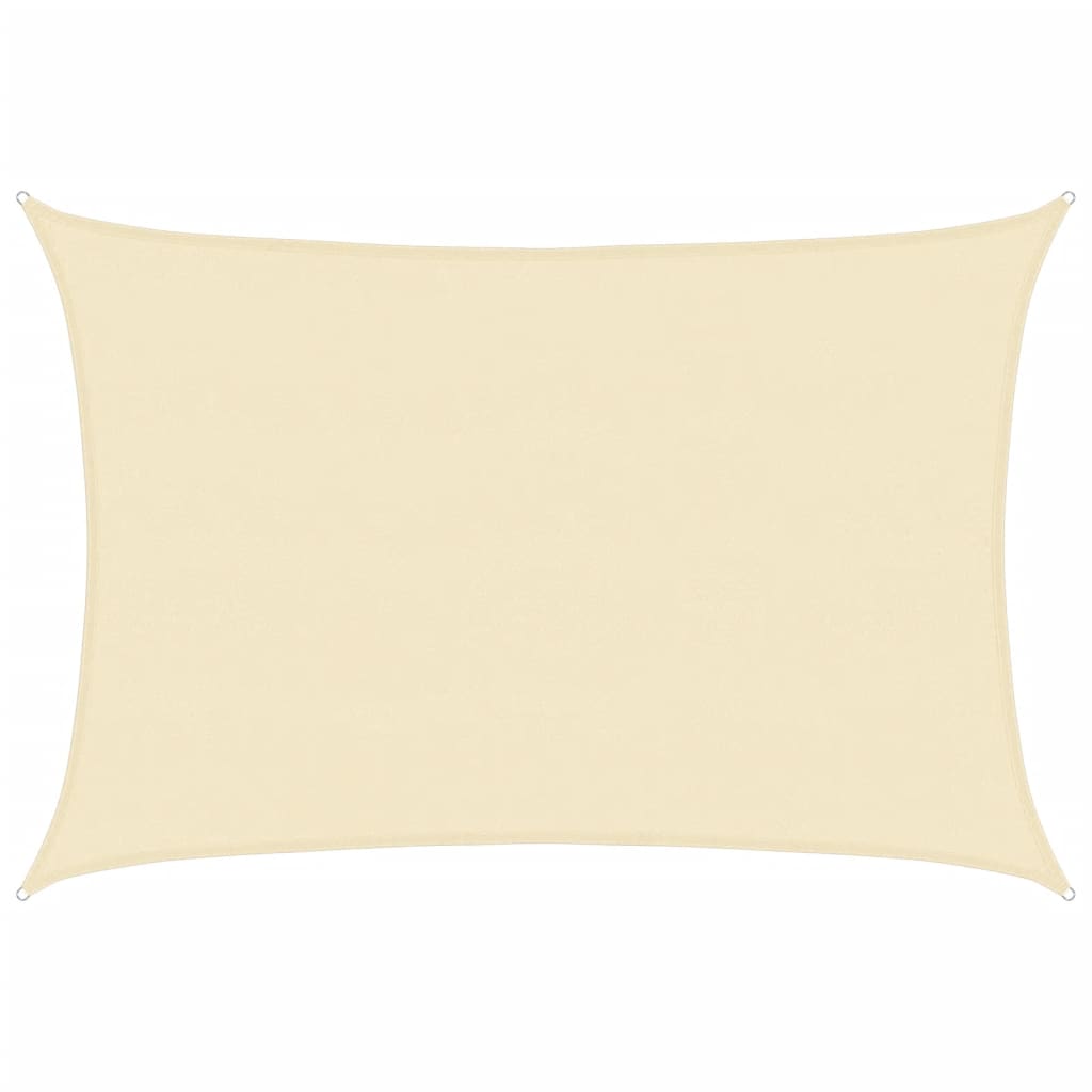 Sunshade Sail 160 g/m² Cream 5x6 m HDPE