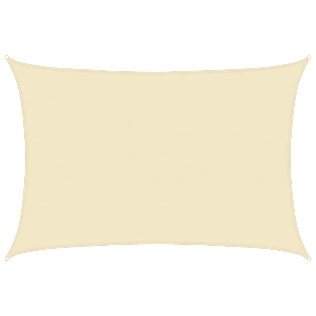 Sunshade Sail 160 g/m² Cream 5x7 m HDPE