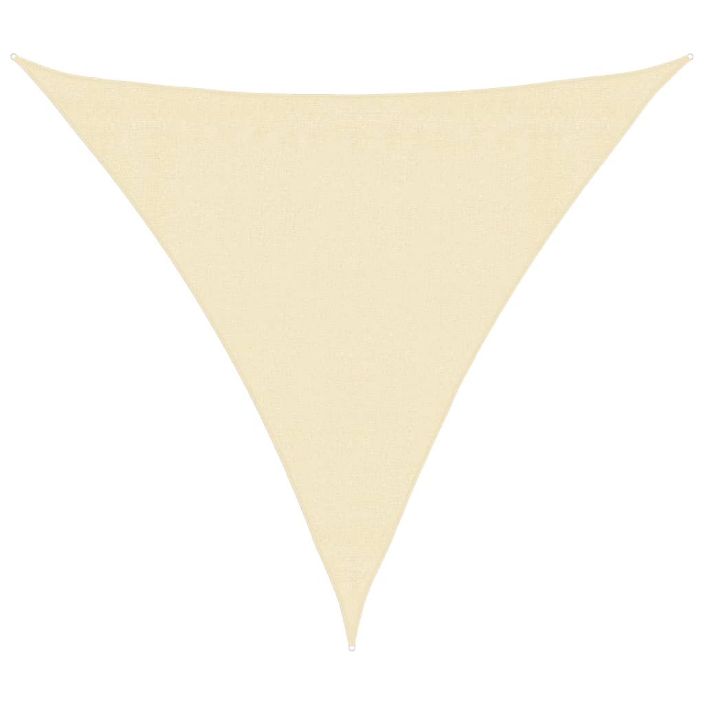 Sunshade Sail 160 g/m² Cream 3x3x3 m HDPE