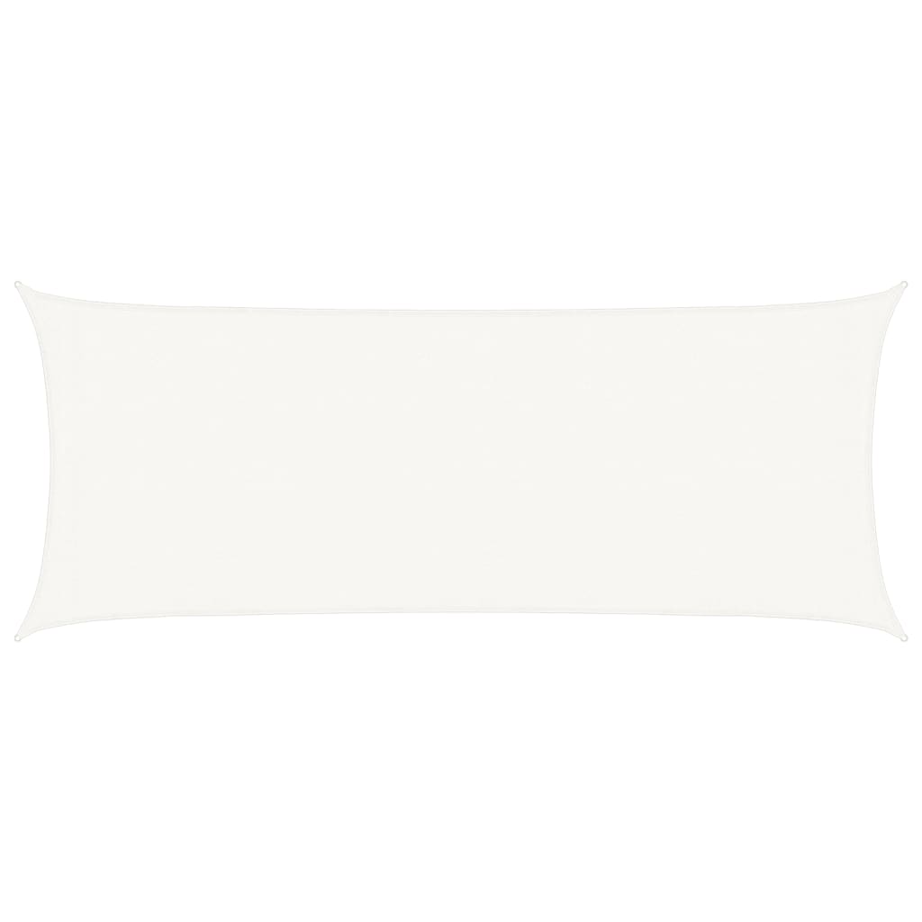 Sunshade Sail 160 g/m² White 2x5 m HDPE